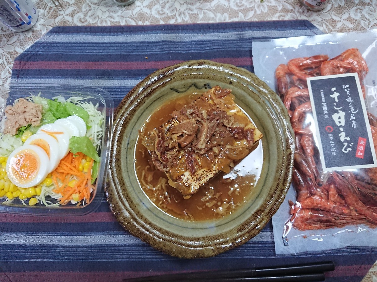 9/26 ヤッホー・ブルーイング 軽井沢高原ビール秋限定ブラウンエール & 肉豆腐 & 干し甘エビ_b0042308_06501157.jpg