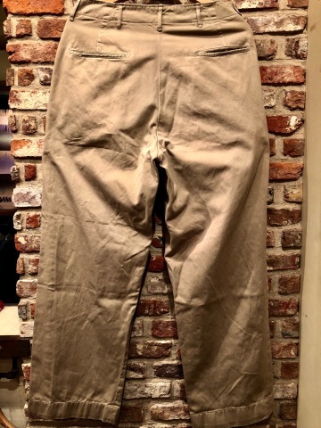 Late 1940s \" U.S ARMY \" - M４５ KHAKI - VINTAGE MILITARY CHINO TROUSERS ._d0172088_19114968.jpg