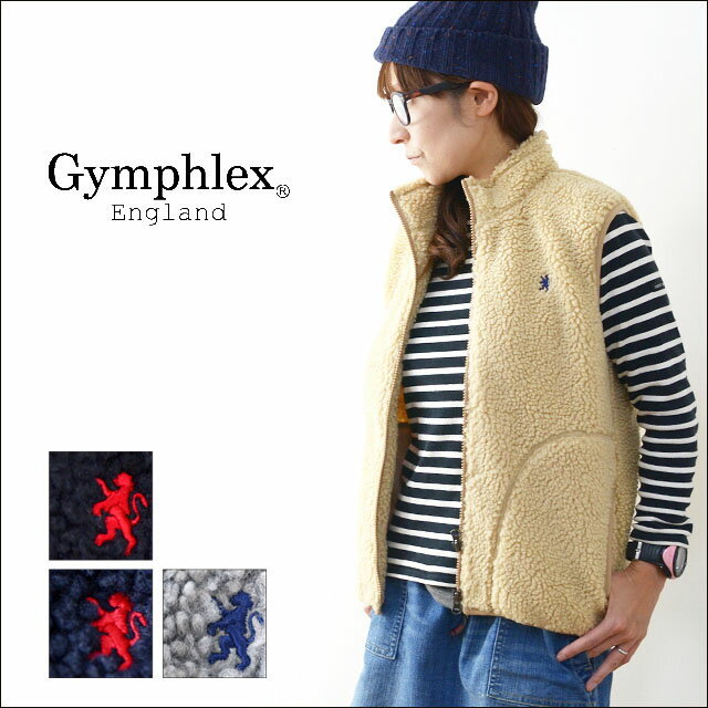 Gymphlex [ジムフレックス] ボア ジップ ベスト [J-1252PL] フリースベスト　アウター・女性用・LADY\'S _f0051306_18145031.jpeg