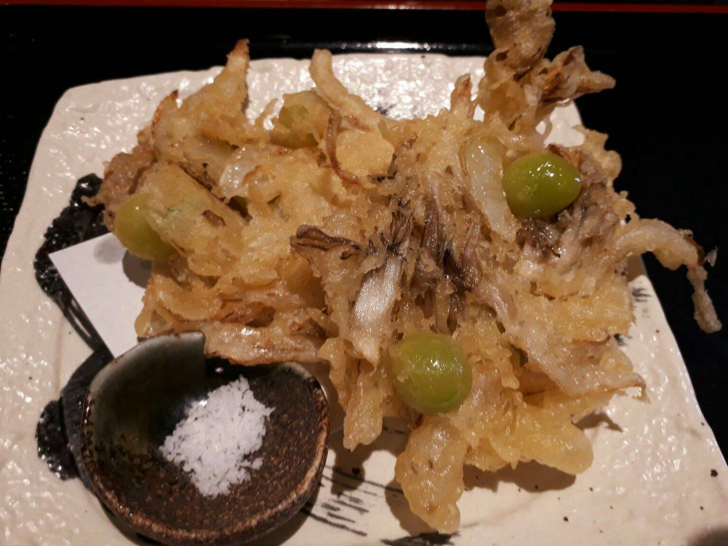 舞茸とぎんなんのかき揚げ_f0157910_06551109.jpg