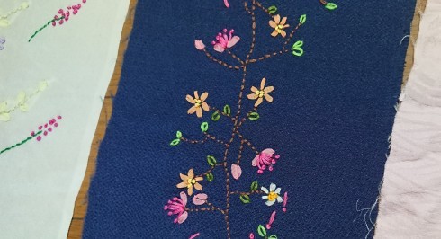 かわいいビリケンさん : 古布や麻の葉