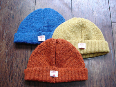 NEW : Nigel Cabourn “AUTHENTIC” [PLAIN BEANIE] & [EMBROIDED BROAD
