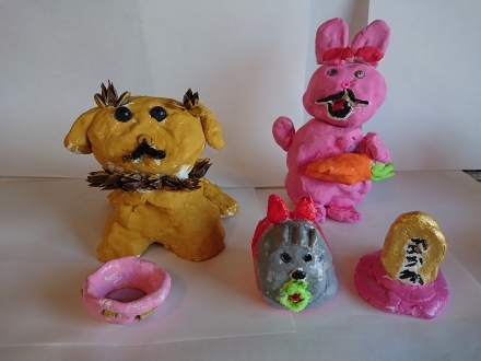 ９月作品紹介 粘土で作る守り神 アトリエチビ