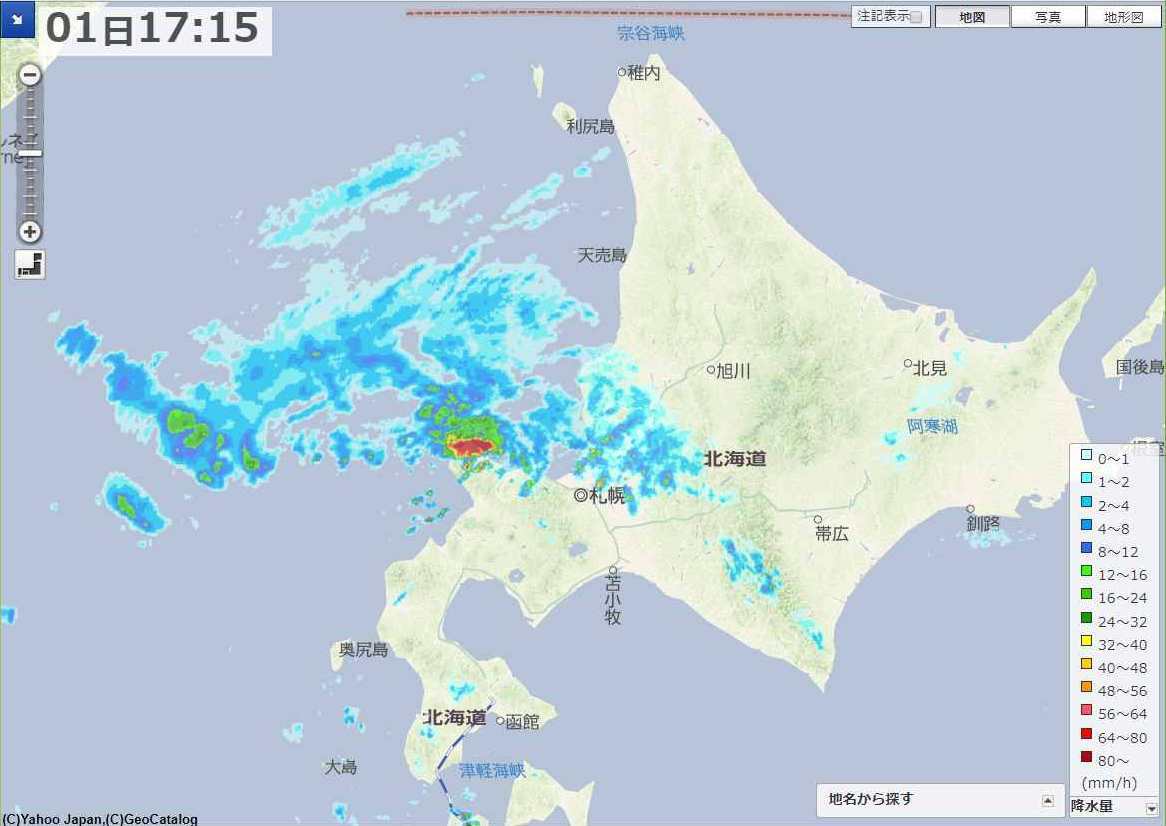台風去って天候不安定な北海道_c0025115_22230387.jpg
