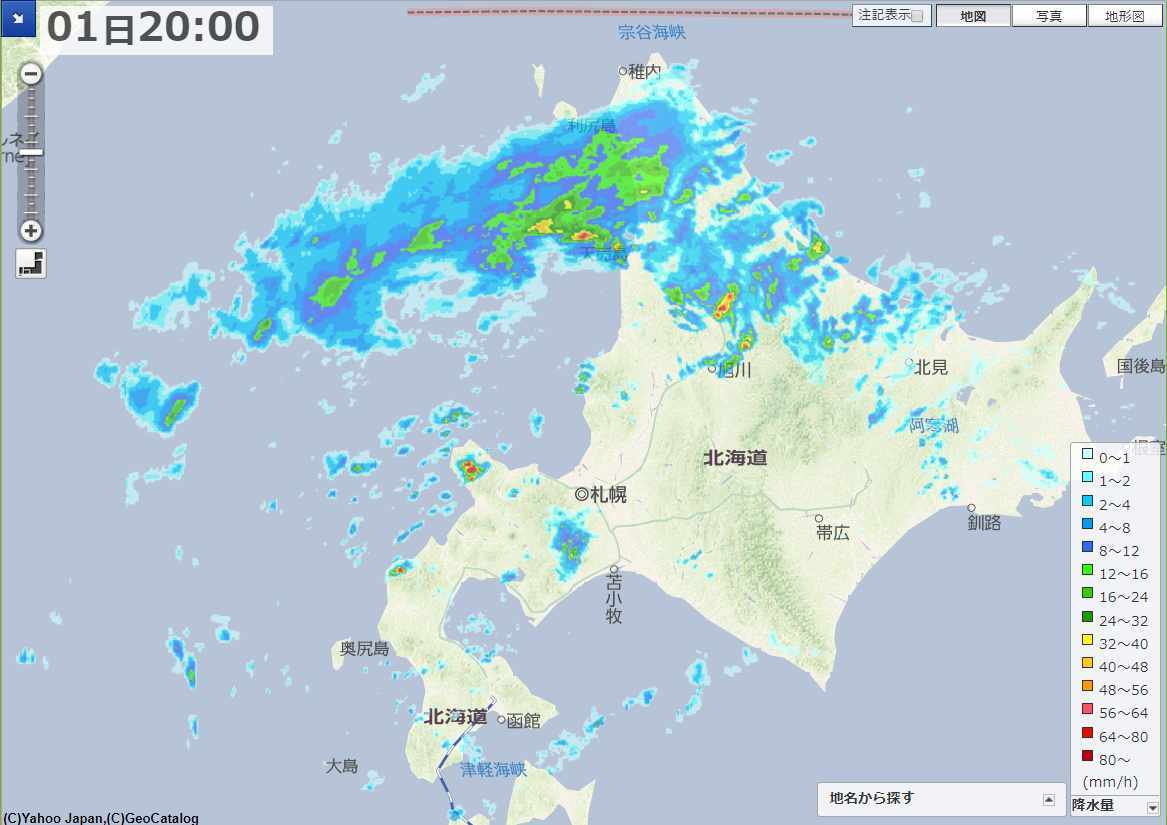 台風去って天候不安定な北海道_c0025115_22312152.jpg
