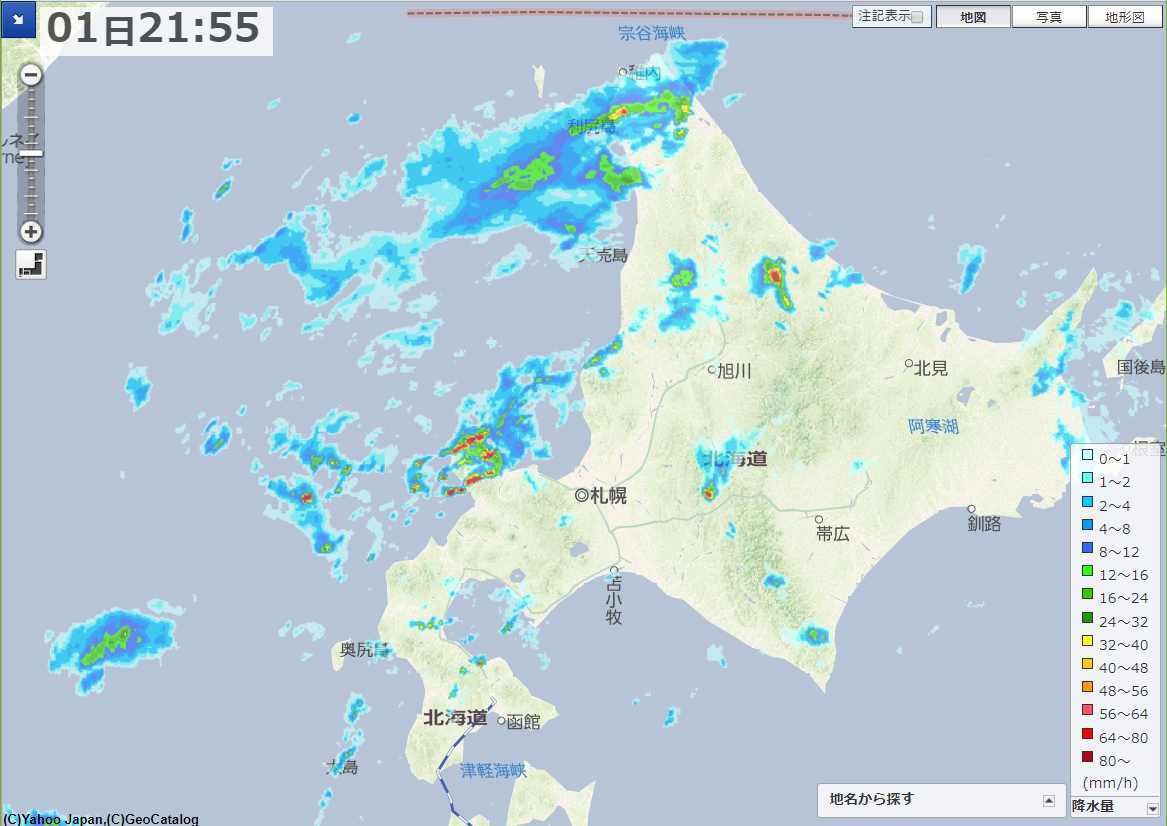 台風去って天候不安定な北海道_c0025115_22331017.jpg