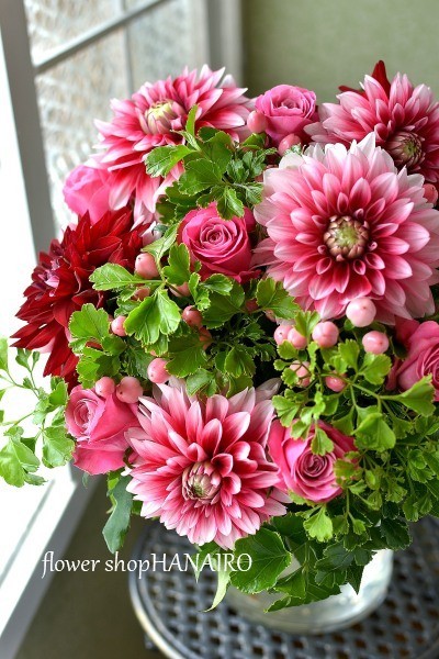 両親贈呈品の花束 花色 あなたの好きなお花屋さんになりたい