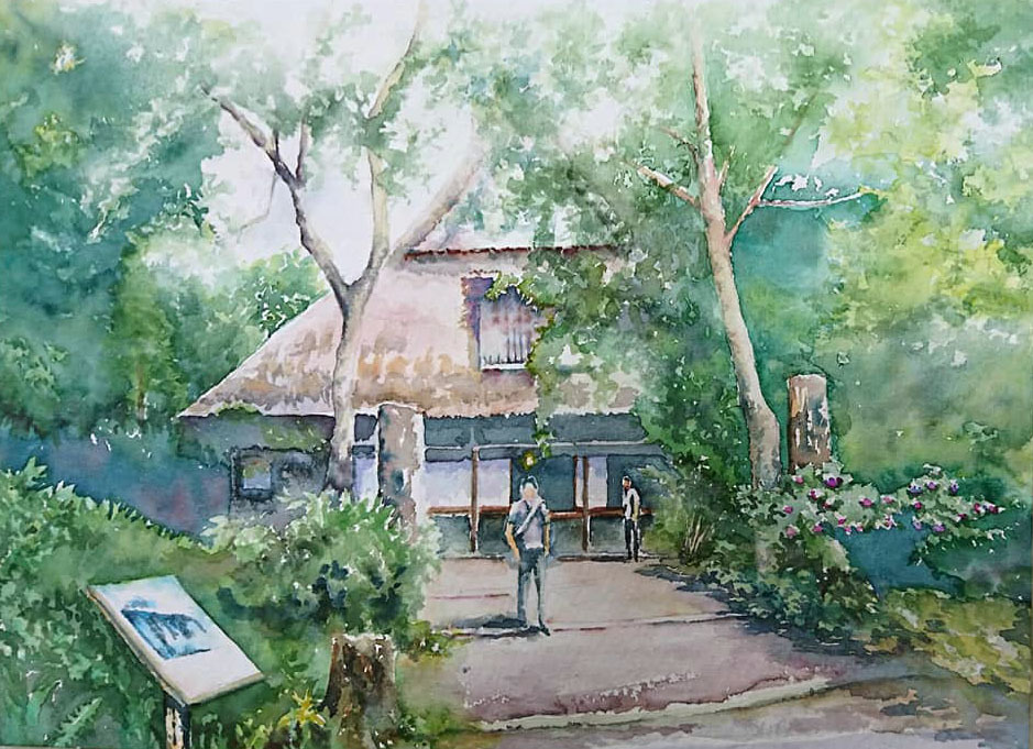 ぽっきりsale対象 庭の番人ー水彩画ー 公式