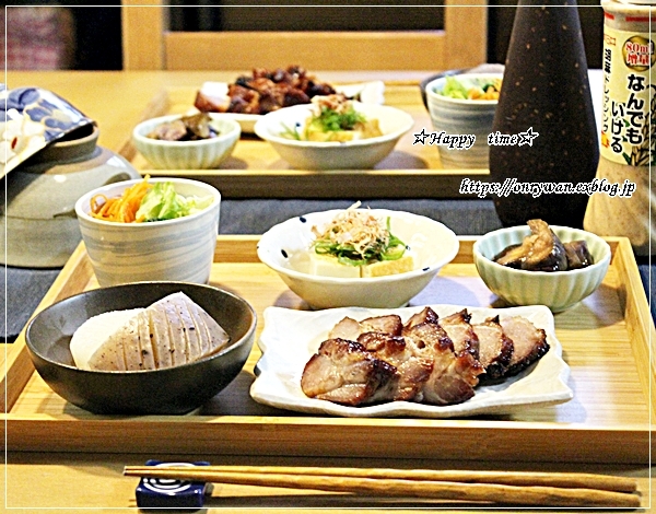 からあげ弁当と今夜は焼豚♪_f0348032_17531787.jpg