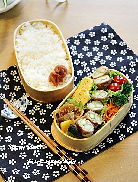 アスパラの肉巻き弁当とランチは鉄板イタリアン♪_f0348032_17221917.jpg