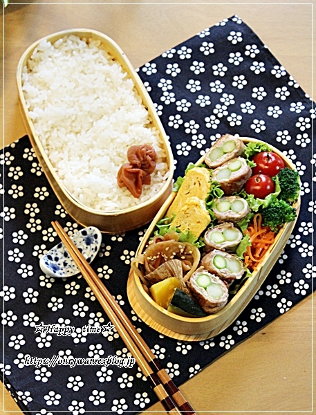 アスパラの肉巻き弁当とランチは鉄板イタリアン♪_f0348032_17222777.jpg