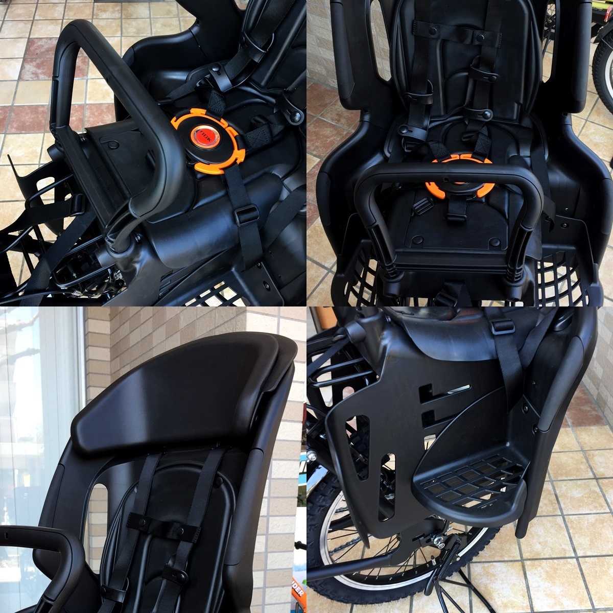 OGK樹脂製ホイール　前輪　Vブレーキシュー付き　ＥＺのカスタムなどに！ OGK樹脂製ホイール前輪Vブレーキシュー付きEZのカスタムなどに！