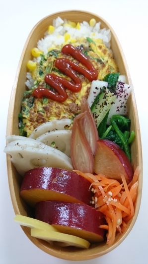 18 10 5ひき肉そぼろとほうれん草のオムレツ弁当 詰め方つき お弁当と春の空 18 10 5ひき肉そぼろとほうれん草のオムレツ弁当 詰め方つき お弁当と春の空
