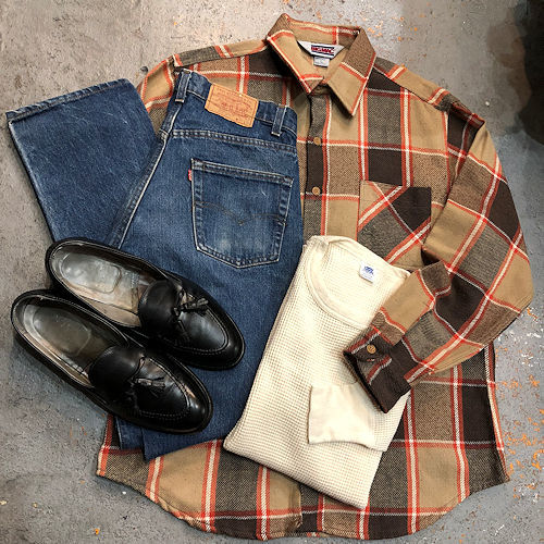 ◇　BIG MAC flannel & Levis 505 Denim & Alden loafer　◇_c0059778_12551091.jpg