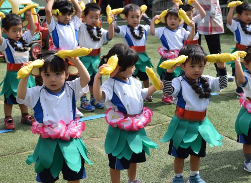 運動会へ向けて 年少組 りんご組ダンス 18 10 5 金 大手幼稚園ブログ