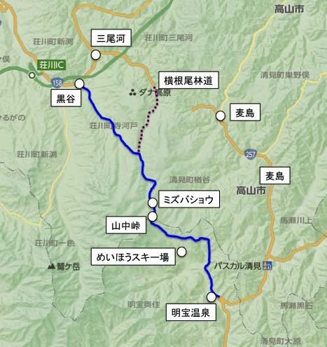 XT250 セロー 15 R257不通区間 三尾河バイパス 山中峠 : 小生の XT250 セロー 15 R257不通区間 三尾河バイパス 山中峠 : 小生の