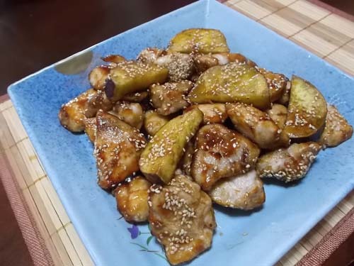 鶏むね肉とさつまいもの甘辛から揚げ_f0019498_22134127.jpg