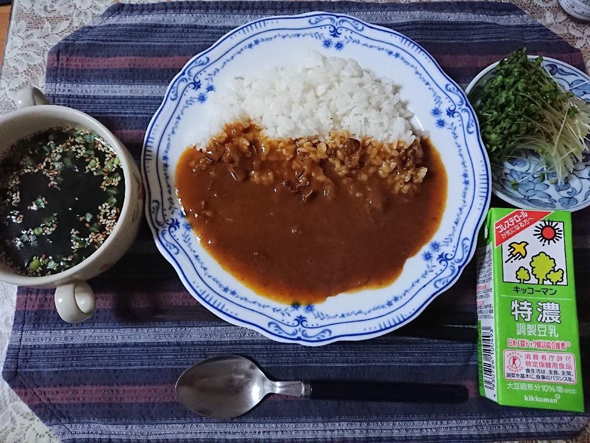 10/9 西友・みなさまのお墨付き フォン・ブラン・カレー ¥162 @自宅_b0042308_07094961.jpg