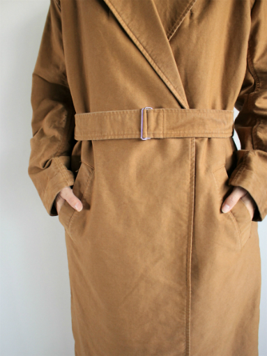 blurhms　Extra Cotton Heavy Moleskin Wrap Coat / Coyote (LADIES ONLY)_b0139281_14310550.jpg