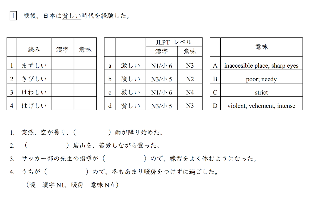 近づく日本語能力試験 小２で学ぶＮ１・上級レベルの漢字_f0234936_711673.png