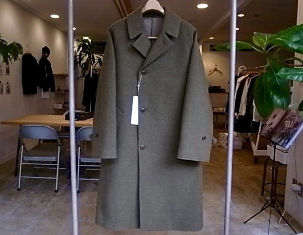 COMOLI Wool Cotton Bal Collar Coat : TRUNK