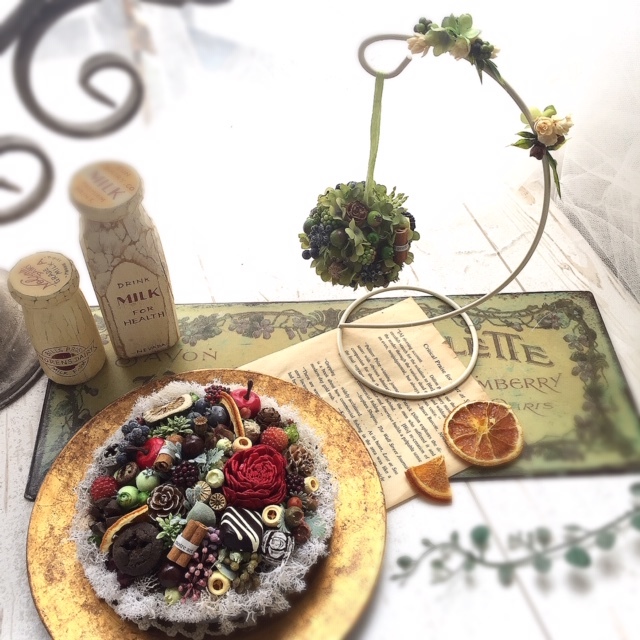デザインクラス7期生vol ７ タルトアレンジ 花雑貨店 Breath Garden Kiko S Diary