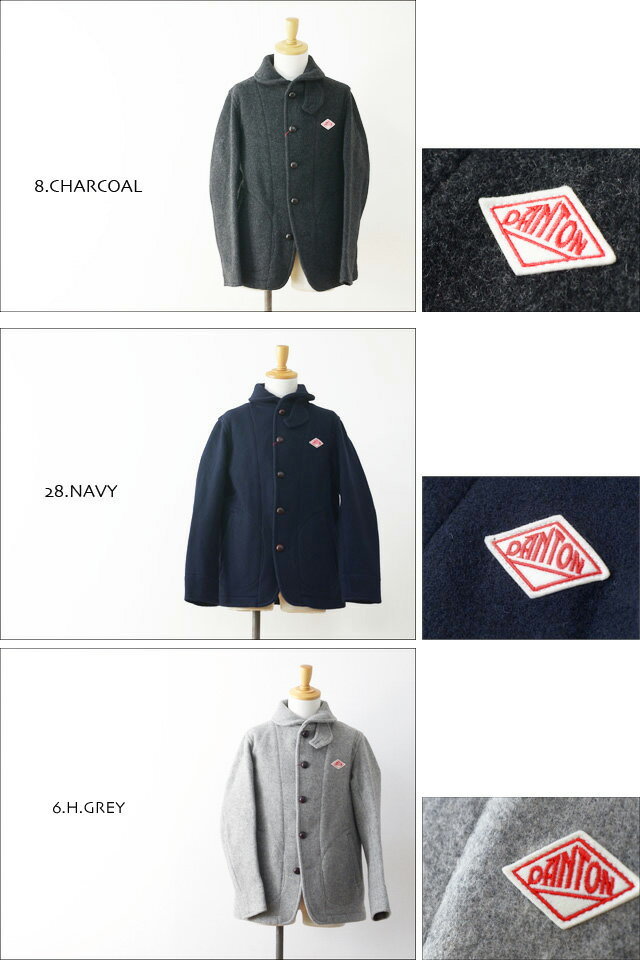 DANTON [ダントン] WOOL MOSSER ウールモッサー シングル ラウンドカラー ジャケット[JD-8237WOM] MEN\'S_f0051306_13394324.jpg