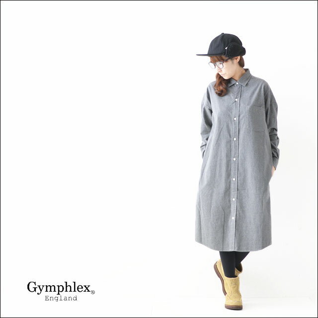 Gymphlex [ジムフレックス] 60/2ビエラ起毛無地 B.D. LONG SHIRTS [J