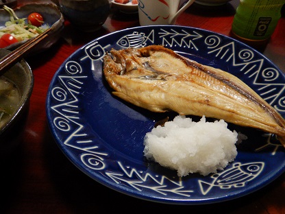 ホッケのひらきで皿なめろ_e0077899_10131179.jpg