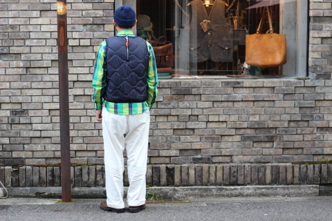 絶妙なサイズバランス「dip」 \"中綿ベスト\" ご紹介_f0191324_08395539.jpg