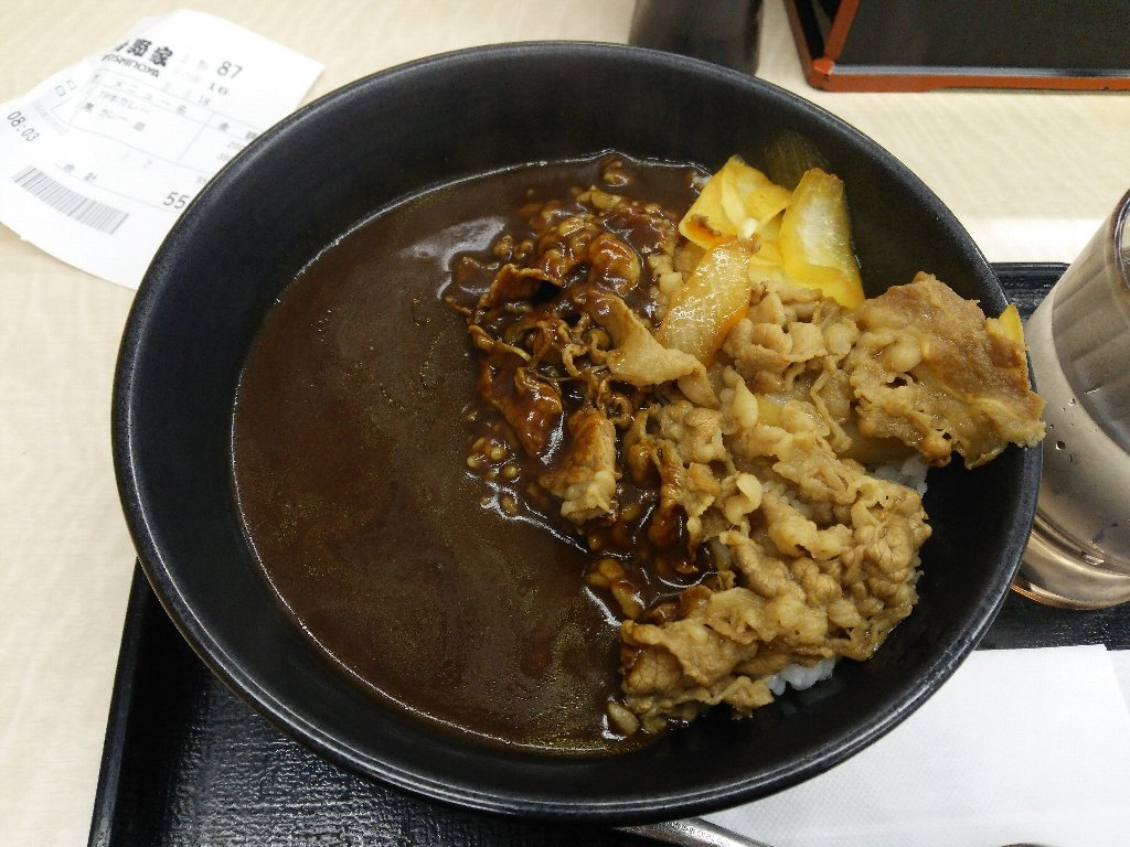 牛黒カレー（吉野家南郷通6丁目店）_f0397261_13242756.jpg