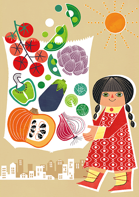 A girl with vegetables_c0118278_08170936.jpg