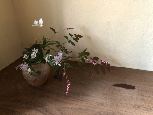 秋草と短冊掛け_a0197730_14464495.jpg