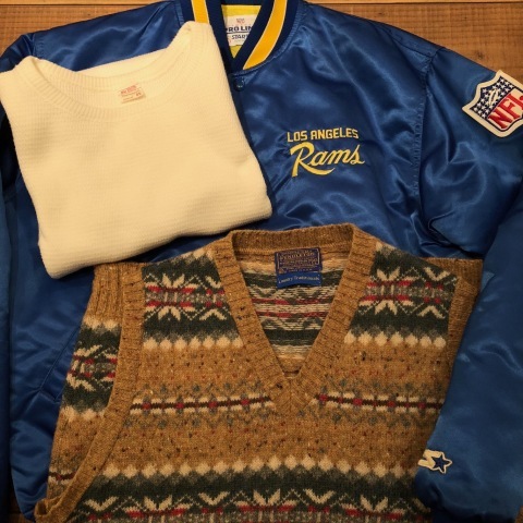 Early 1990s \" STARTER brand \" - LOS ANGELES RAMS - Vintage N.F.L OFFICIAL STADIUM JKT ._d0172088_20571774.jpg