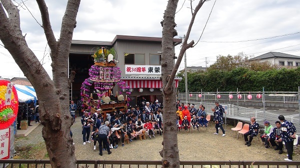 袋井市浅羽芝八幡神社大祭2018 10月13日　東栄車生誕30周年式典と会所廻り_a0265223_16133093.jpg