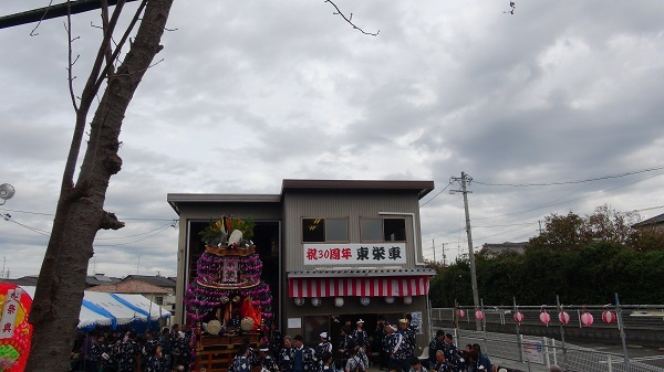 袋井市浅羽芝八幡神社大祭2018 10月13日　東栄車生誕30周年式典と会所廻り_a0265223_16251450.jpg