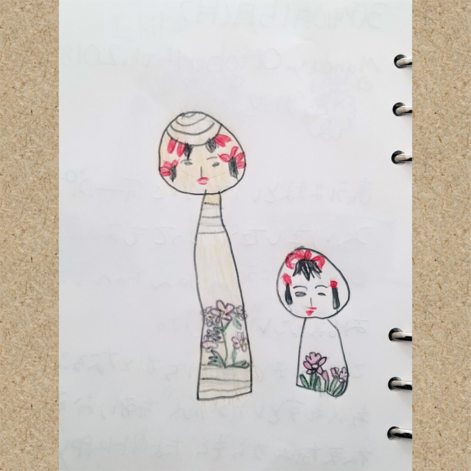 こけしちゃん達と、ちくびウサギ達。_d0224894_16500172.jpg