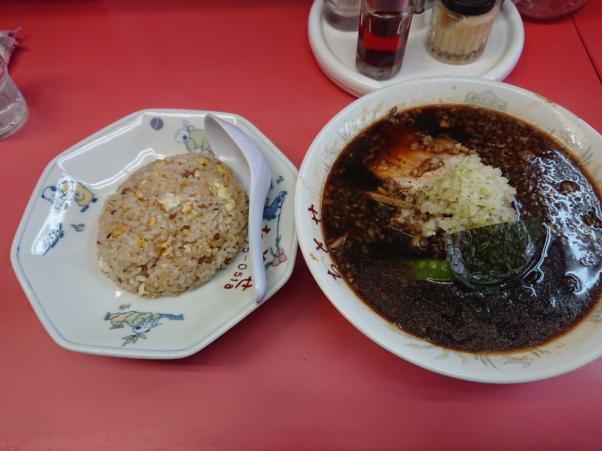 10/23 ちとせ ラーメン¥430 & 小チャーハン¥300 @八王子市_b0042308_17292039.jpg