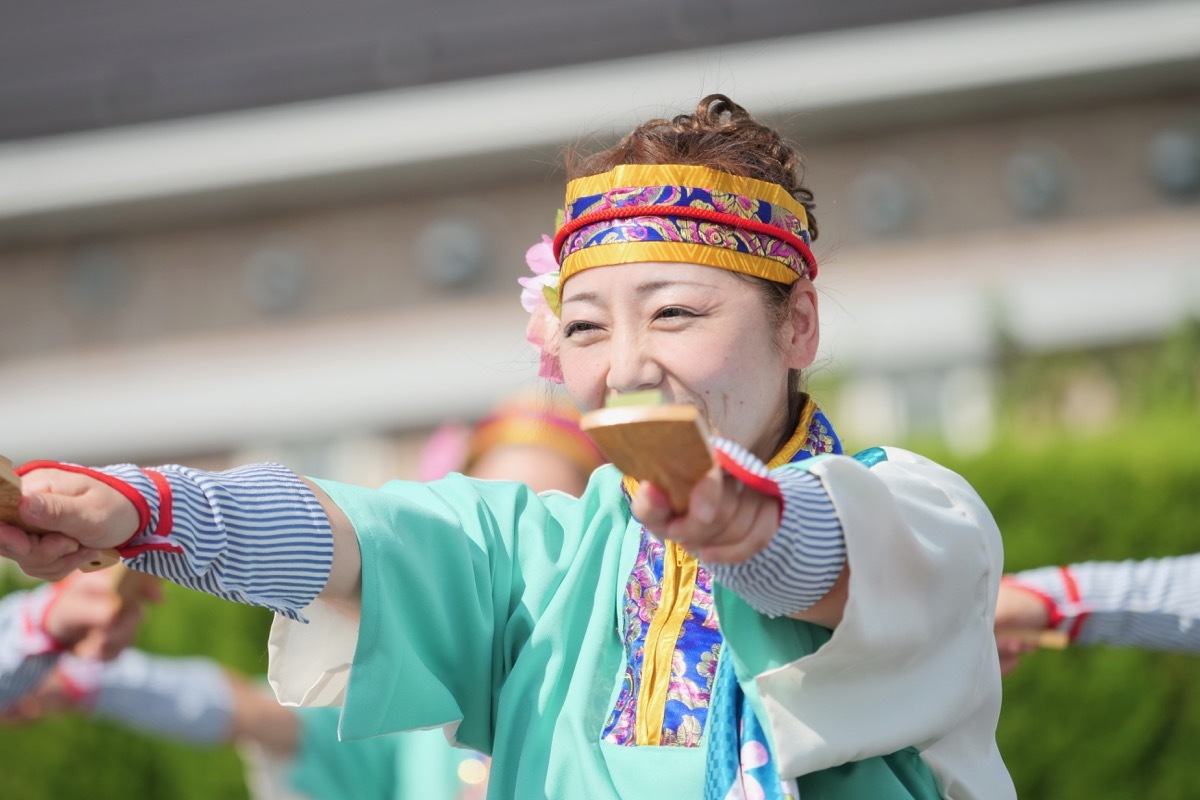 ２０１８斐川だんだんよさこいその１７（神石踊娘隊キラキラ星）_a0009554_22475368.jpg