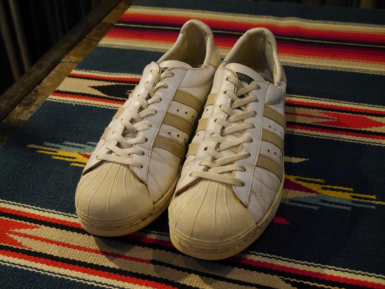 adidas SUPERSTAR フランス製 ビンテージ 後期金ベロ-