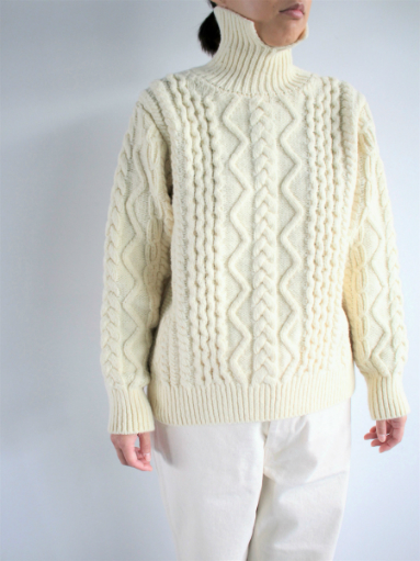 unfil　french merino cable-knit sweater / natural_b0139281_1335899.jpg