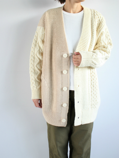 unfil　french merino cable-knit cardigan / natural _b0139281_155199.jpg