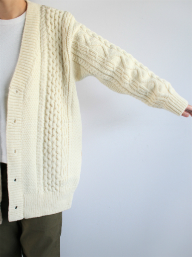 unfil　french merino cable-knit cardigan / natural _b0139281_1552356.jpg
