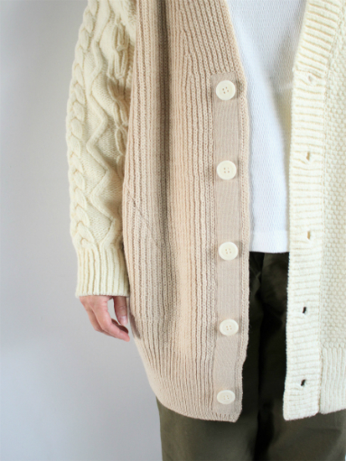 unfil　french merino cable-knit cardigan / natural _b0139281_1553528.jpg