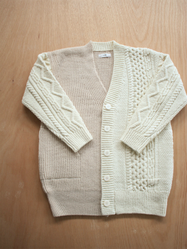 unfil　french merino cable-knit cardigan / natural _b0139281_155649.jpg
