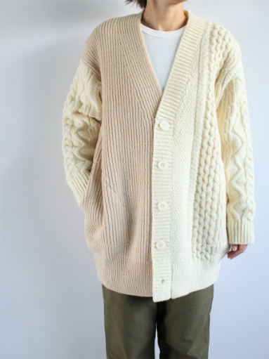 unfil　french merino cable-knit cardigan / natural _b0139281_15633.jpg