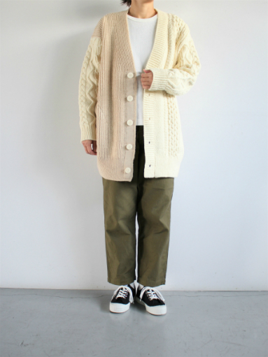 unfil　french merino cable-knit cardigan / natural _b0139281_1585846.jpg