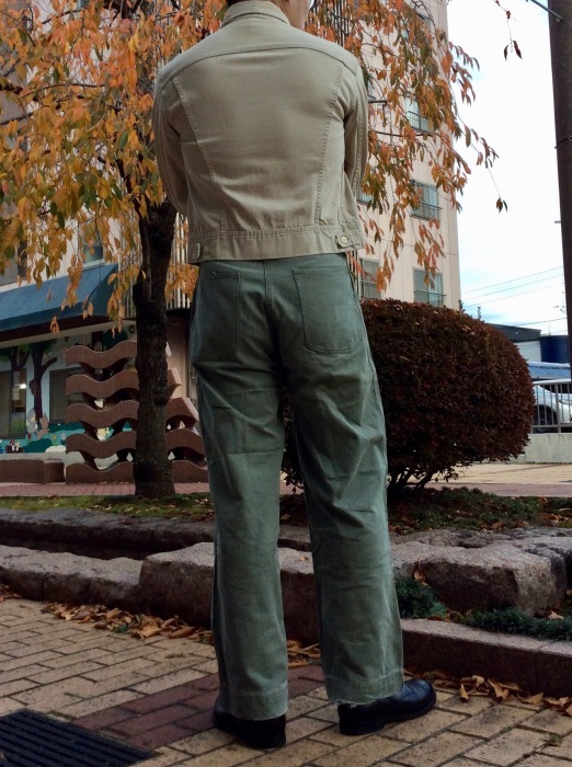 40's WW2 U.S.M.C. P-41 HBT trousers : BUTTON UP clothing