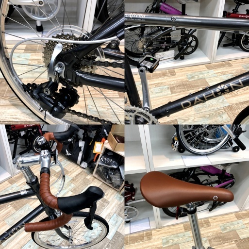 DAHON ダッシュアルテナ用 フルカーボン フロントフォーク 艶消(マット