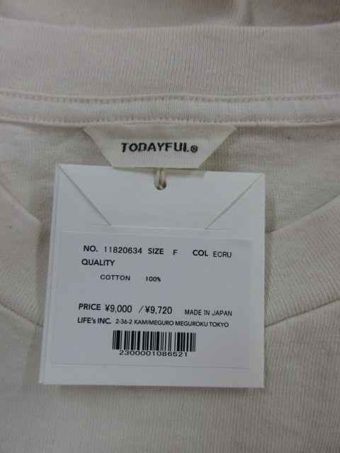 トゥデイフル TODAYFUL  Letter Long Tee NO:11820634☆_e0076692_15403745.jpg